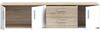 Forte IKOLI TV Schrank 180, modernes Lowboard mit 3 Türen und 2 Schubladen, Wohnzimmer, Holzwerkstoff, Weiß mit Sonoma Eiche Holzdekor, 174,3 cm breit x 43,3 cm hoch x 41,3 cm tief Bild 4