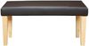 Sitzbank PVC Polsterbank, Kunstleder Braun, 103 cm Bild 3