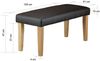 Sitzbank PVC Polsterbank, Kunstleder Braun, 103 cm Bild 4