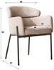 Vintagehaus Esszimmerstuhl Retro Esszimmerstuhl Armlehnstuhl Bouclé Bild 3