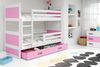BMS Etagenbett für Kinder Rico Weiß Rosa 3 Schlafplätze Bild 4