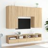 vidaXL TV-Wandschrank Sonoma-Eiche 100x30x30 cm Holzwerkstoff 836886 Bild 4