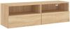 vidaXL TV-Wandschrank Sonoma-Eiche 100x30x30 cm Holzwerkstoff 836886 Bild 2