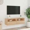 vidaXL TV-Wandschrank Sonoma-Eiche 100x30x30 cm Holzwerkstoff 836886 Bild 3