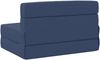 vidaXL Klappsofa Bett Blau 100 x 80 x 60 cm Stoff 900107 Bild 5