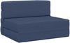vidaXL Klappsofa Bett Blau 100 x 80 x 60 cm Stoff 900107 Bild 2