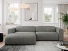 Ecksofa PASADENA, freistehendes Ecksofa, breite Armlehnen, Federsitz - links - Grau Stoff Bild 2