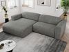 Ecksofa PASADENA, freistehendes Ecksofa, breite Armlehnen, Federsitz - links - Grau Stoff Bild 3