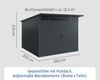 Hörmann EcoStar Euroline Gerätehaus Pultdach 262 x 262 Anthrazitgrau 2-flg Bild 3