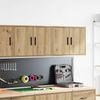vidaXL Garagen-Wandschränke 2 Stk. Artisan-Eiche Holzwerkstoff 860660 Bild 3