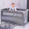 Lorelli Baby Reisebett Up´n Down, Öffnung, 2 Ebenen, Tragetasche, mit Rädern hellbraun Bild 5