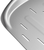 BURNHARD® Pizzaschieber Pizza Peel, Aluminium-Schaufel mit Perforation & Akazienholz-Griff, inkl. Steckmechanismus, temperaturbeständig für Pizzaofen – 67 cm x 29 cm x 1,6 cm - Silber - #944651 Bild 4