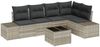 vidaXL Gartensofa-set 6 pcs Hellgrau Poly-Rattan 3347072 Bild 2