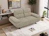 2-Sitzer Sofa SORAE, Polstersofa mit Sitztiefenverstellung, modernes Polstersofa, Couch Wohnzimmer, Armlehnen - Beige Stukture Bild 5