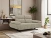 2-Sitzer Sofa SORAE, Polstersofa mit Sitztiefenverstellung, modernes Polstersofa, Couch Wohnzimmer, Armlehnen - Beige Stukture Bild 4