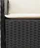 vidaXL 9-tlg. Garten-Essgruppe mit Kissen Schwarz Poly Rattan 3211879 Bild 5