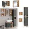 Badmöbel-Set Senyo Anthrazit 4 Teile, mit Hochschrank Vicco Bild 2