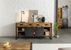 Sideboard Mango / Altholz 195x45x90 natur / grau lackiert / Metall grau BLACKBURN LUX #409 Bild 4