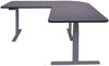 Eck-Schreibtisch HWC-D40, Computertisch elektrisch höhenverstellbar 178x178cm 84kg MVG ~ schwarz, anthrazit-grau Bild 4