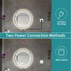 BBWL Wandspiegel LED Badezimmerspiegel rund 50/60/70 cm mit Antibeschlag, Touchschalter & 3 Lichtfarben 3000K–6000K, blendfrei Bild 4