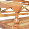 vidaXL Batavia-Bank Hellbraun 123 cm Massivholz Mahagoni 337078 Bild 5
