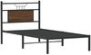 vidaXL Bettgestell ohne Matratze Braun Eiche 80x200 cm Holzwerkstoff 4106832 Bild 3