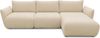 DOMO. collection Ecksofa 800 022, Modulsofa in L-Form mit Taschenfederkern und attraktiver Biese-Naht, Sofa, Polsterecke, Eckcouch 276 x 168 x 79 cm (BxTxH), beige Bild 2
