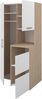 Mehrzweckschrank-Set >Laundry 3< (3-teilig) Weiss / Eiche Dekor - 204x184x67cm (BxHxT) Bild 3