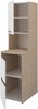 Mehrzweckschrank-Set >Laundry 3< (3-teilig) Weiss / Eiche Dekor - 204x184x67cm (BxHxT) Bild 4