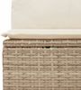 vidaXL Gartensessel ohne Armlehnen mit Kissen Beige Poly Rattan 366073 Bild 3