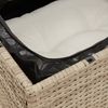 vidaXL Gartensessel ohne Armlehnen mit Kissen Beige Poly Rattan 366073 Bild 4
