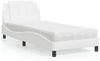 Einzelbettgestell Design für Erwachsene ohne Matratze Weiß 90x200 cm Kunstleder d5149e Bild 2