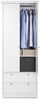 Kleiderschrank >Landsted< in Weiß - 80x200x51cm (BxHxT) Bild 4