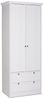 Kleiderschrank >Landsted< in Weiß - 80x200x51cm (BxHxT) Bild 3
