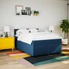 vidaXL Boxspringbett mit Matratze Blau 160x200 cm Stoff 3285959 Bild 3