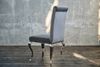 KAWOLA Stuhl LEIA Esszimmerstuhl Barock Velvet grau 101 x 64 x 44 cm Bild 5