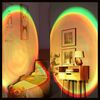 TUWENA LED Nachtlicht Sunset Lamp, 16 Modi Bunte Projection Lamp, Rainbow Projektionslampe, mit 360°Drehung und Stativ für Party Themen Schlafzimmerdekoration Bild 3
