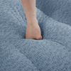 2-Sitzer modulares Sofa H 79 x T 210 x B 104 cm aus granuliertem Fleece in Blau, boneless Design Bild 3