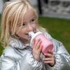 Koziol Trinkflasche Plopp To Go Mini, Kunststoff, Organic Strawberry Ice Cream, 200 ml, 4014707 Bild 2