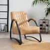 Bronx71 Ledersessel Ivy Industrial Design beige Bild 2