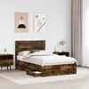 vidaXL Bettrahmen Geräucherte Eiche 120 x 200 cm Ingenieurs Holz 3410195 Bild 3