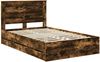 vidaXL Bettrahmen Geräucherte Eiche 120 x 200 cm Ingenieurs Holz 3410195 Bild 4