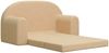 vidaXL Kinder-Schlafsofa 2-Sitzer Creme Weicher Plüsch 357025 Bild 4