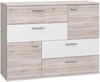 Forte 'STEFAN' Kommode Schrank Sandeiche und weiß Bild 3