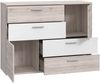 Forte 'STEFAN' Kommode Schrank Sandeiche und weiß Bild 5