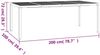 vidaXL Gartentisch Anthrazit 200x100x72 cm Stahl 362747 Bild 5