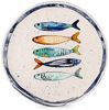 WestCraft Speiseteller Teller, mediterran mit Sardinen-Motiv, Maritime Speiseteller 26 cm, (4 St), 4er Set, hochwertig und robust - langlebig und vielseitig einsetzbar Bild 2