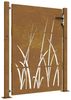vidaXL Gartentor 100x150 cm Cortenstahl Gras-Design 153229 Bild 2