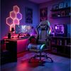 HOMALL Gaming-Stuhl mit LED,Ergonomisch,Fußstütze,computerstuhl,gaming stuhl mit massage, Ergonomischer Bürostuhl,Kopfstütze und Lendenstütze Bild 2