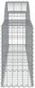 vidaXL Gabionen mit Hochbogen 7 Stk. 200x30x60/80 cm Verzinktes Eisen 3146073 Bild 5